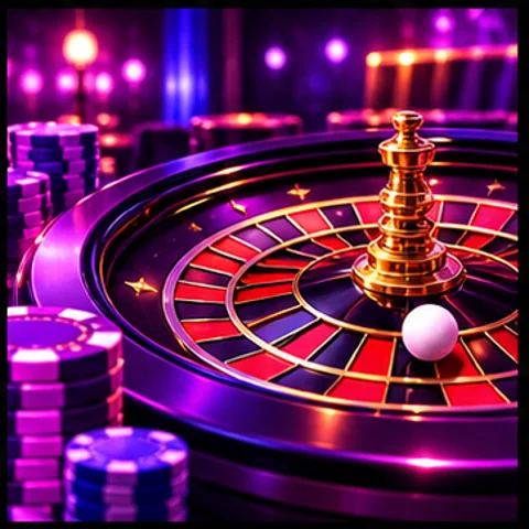 Roulette im Neonlicht